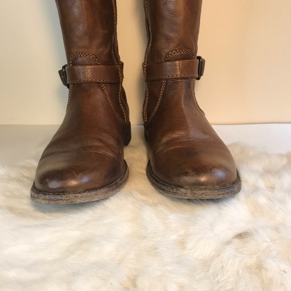 FRYE Women’s 15R Leather Riding Boot Brown 7.5 B - Picture 11 of 15
